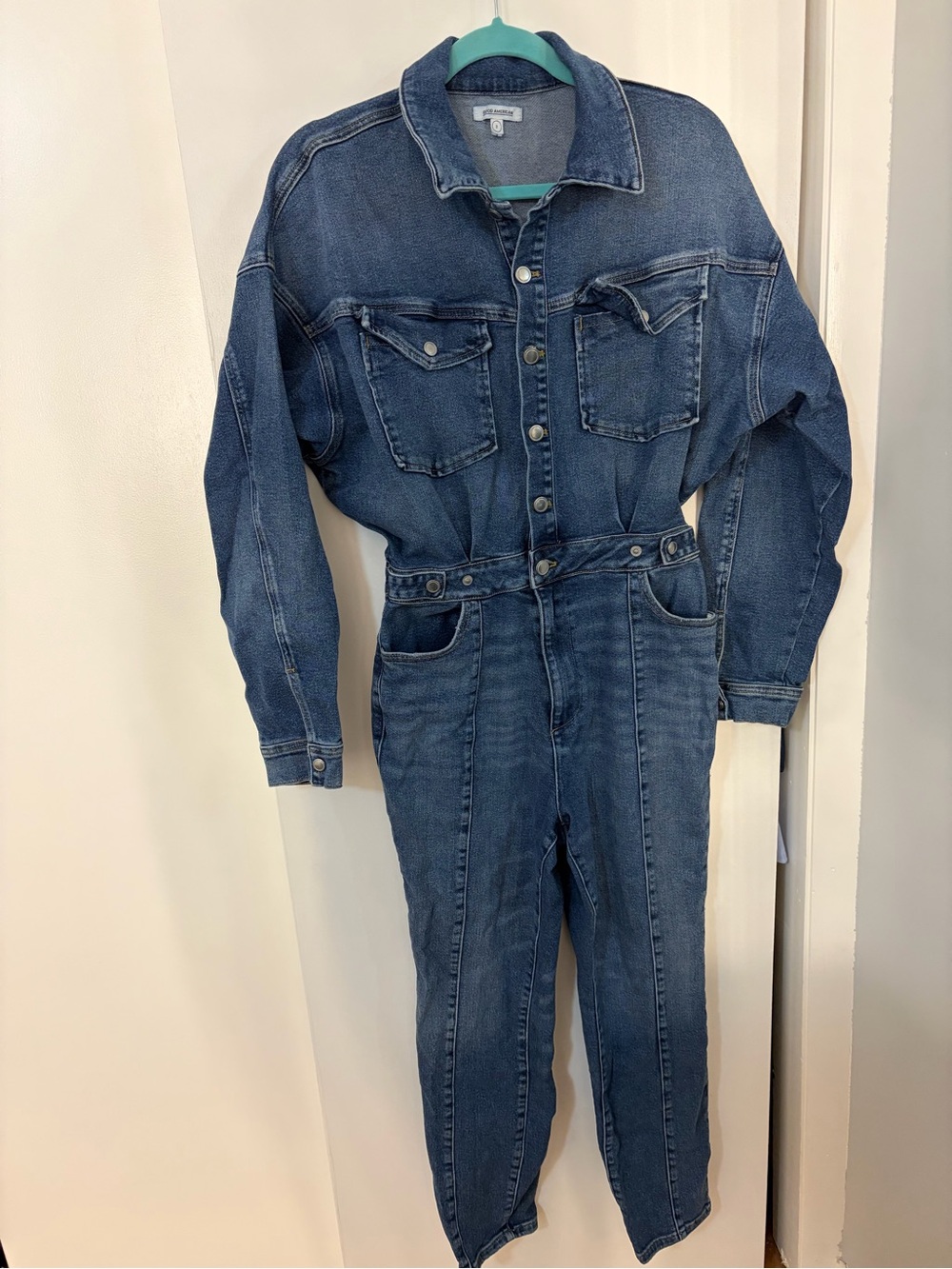 Good American Denim Jumpsuit